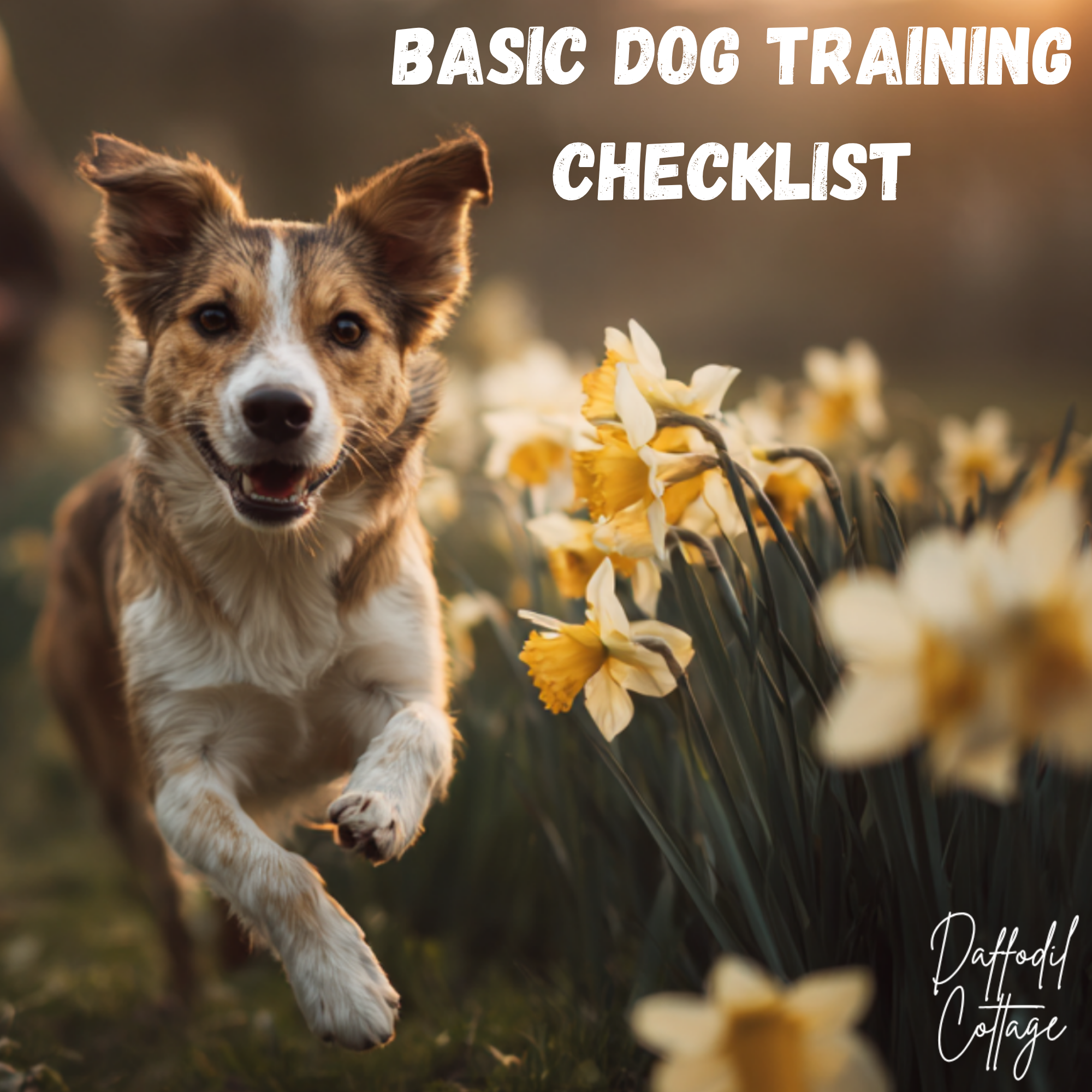 Dog Training Checklist + How-To Guide: Step-by-Step Obedience (Printable PDF Digital Download)