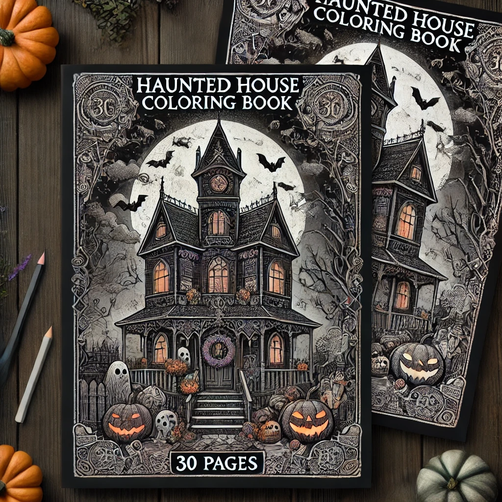 Haunted House Coloring Book