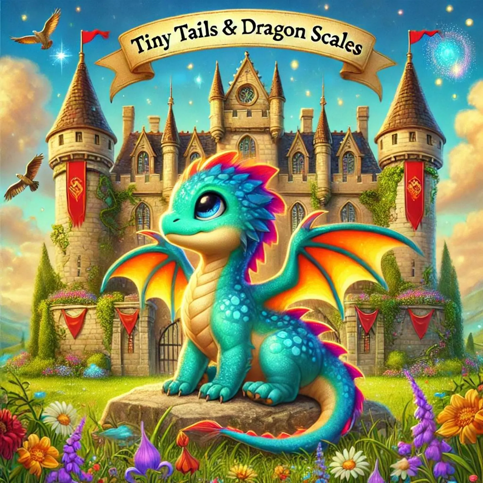 Tiny Tails & Dragon Scales – 50‑Page Kids’ Printable Dragon Coloring Book